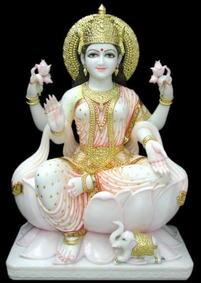 Lakshmi Mata Marble Statue 3 feet